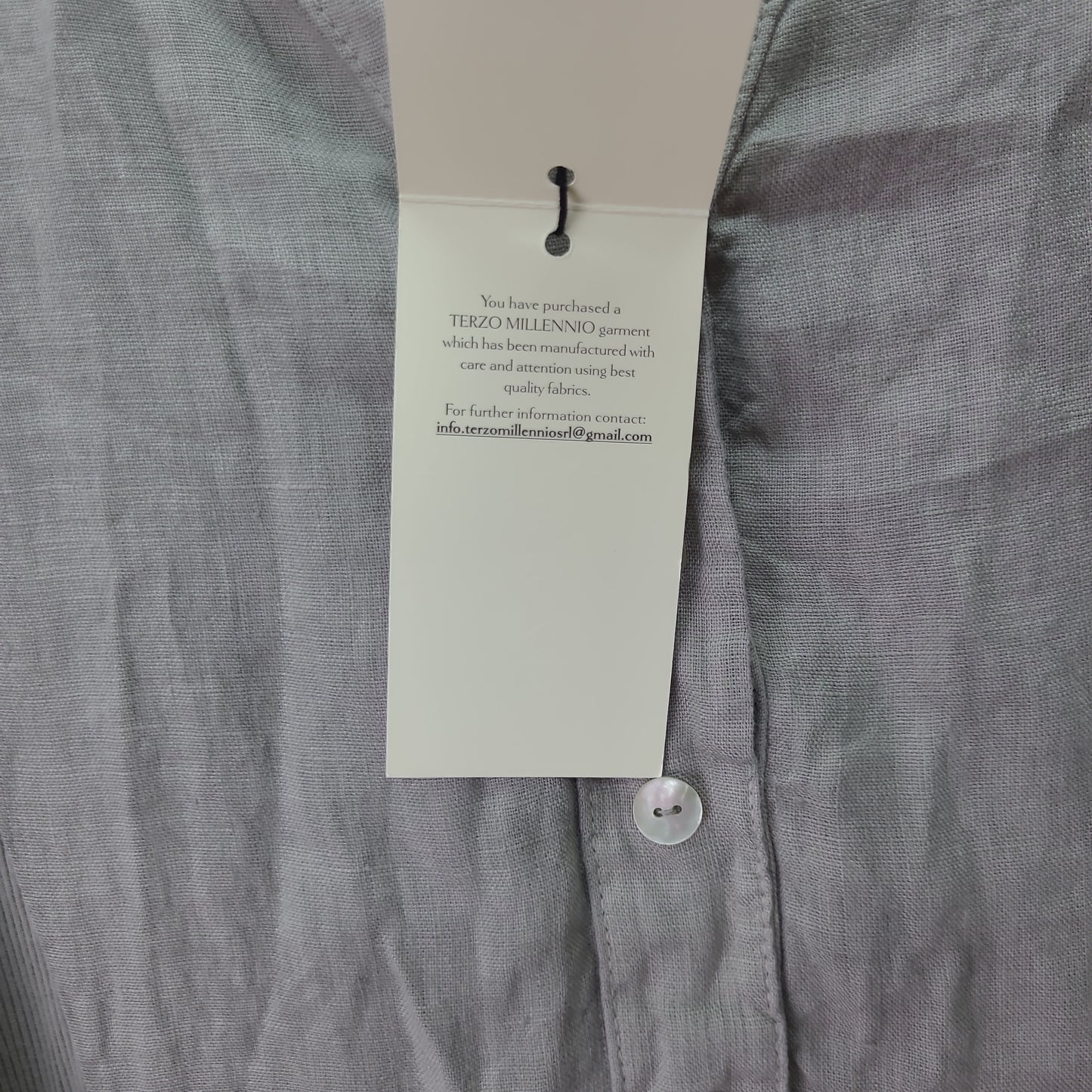 Terzo Millennio Short Sleeve Dress Gray - Medium