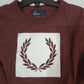Fred Perry Short Sleeve Men's Shirt Red - Size Medium