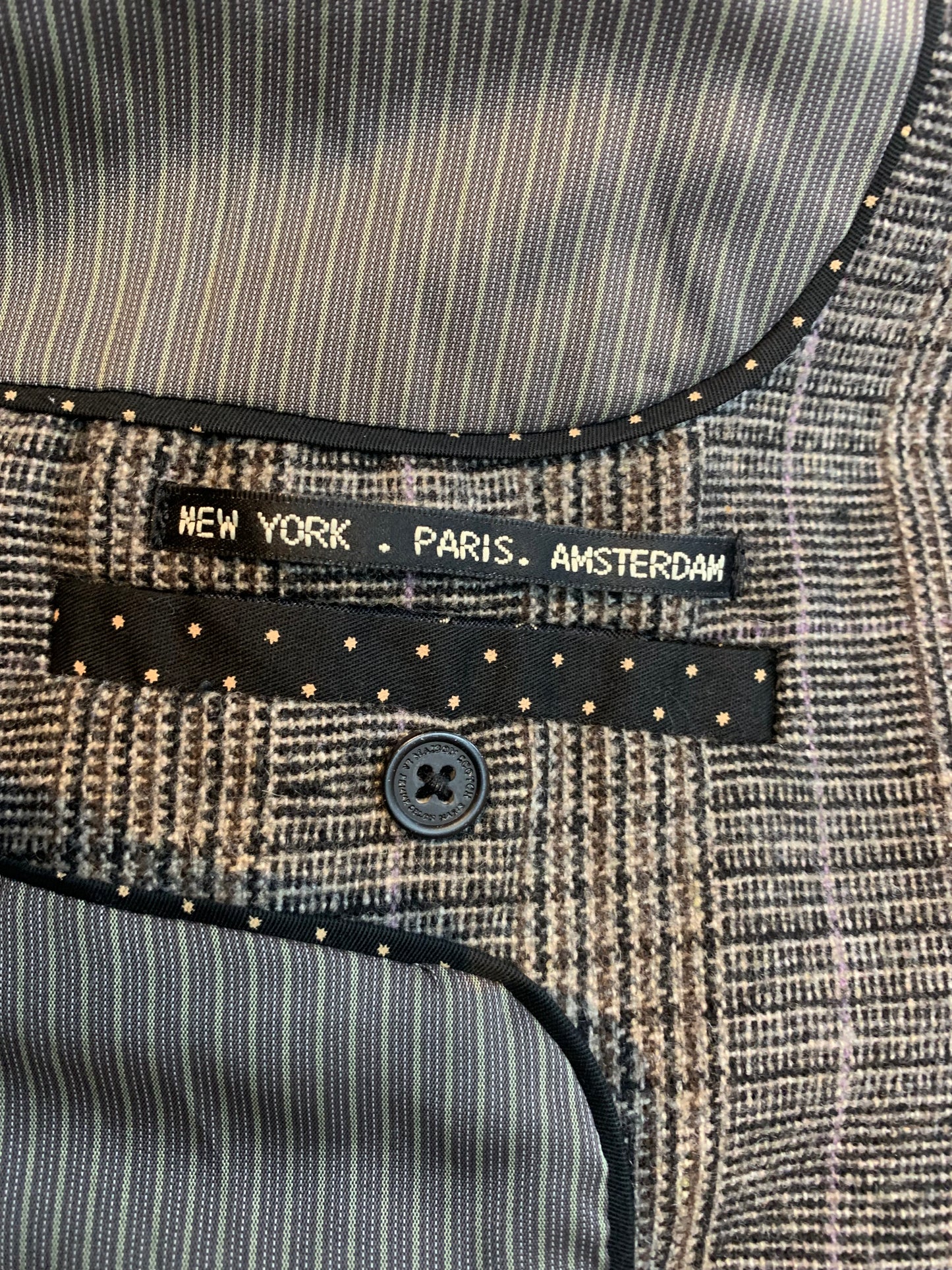 Maison Scotch Tweed Plaid Blazer - Size 2