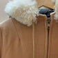 Northern Sun Vintage Gemini with Fur Hood Trim Inuit Eskimo Parka Coat - Large