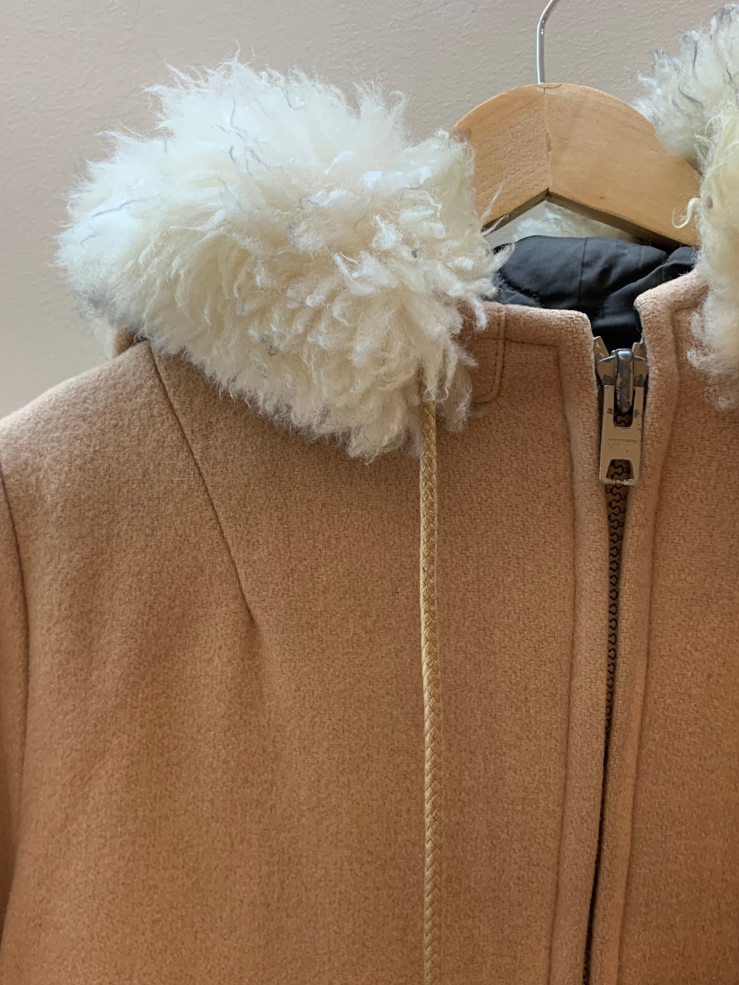 Northern Sun Vintage Gemini with Fur Hood Trim Inuit Eskimo Parka Coat - Large