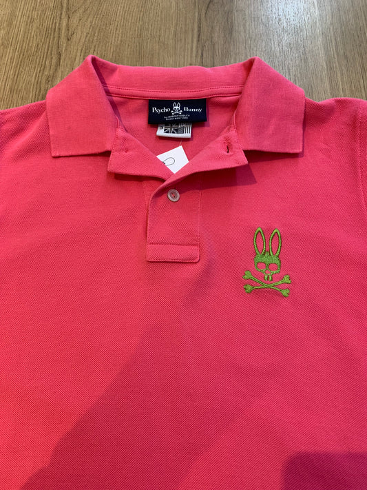 Psycho Bunny Men’s Polo Shirt Pink - Size (UK) 3/(US) XS
