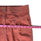 Anthropologie High Rise Women's Pants Vintage Red Suede - Size Small