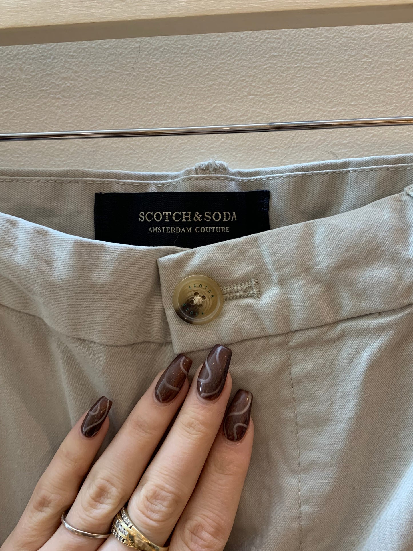 Scotch And Soda Stuart Stretch Chinos Regular Slim Fit - Size 36 x 32