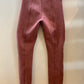 Spanx Faux Suede High Waisted Leggings Rich Rose - Women’s Petite Small