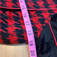 Baby Phat Houndstooth Zip Up Jacket Red/Black - Size Small