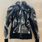 Lululemon Splash Scuba Hoodie Jacket Black White Paint - Women's Size 8