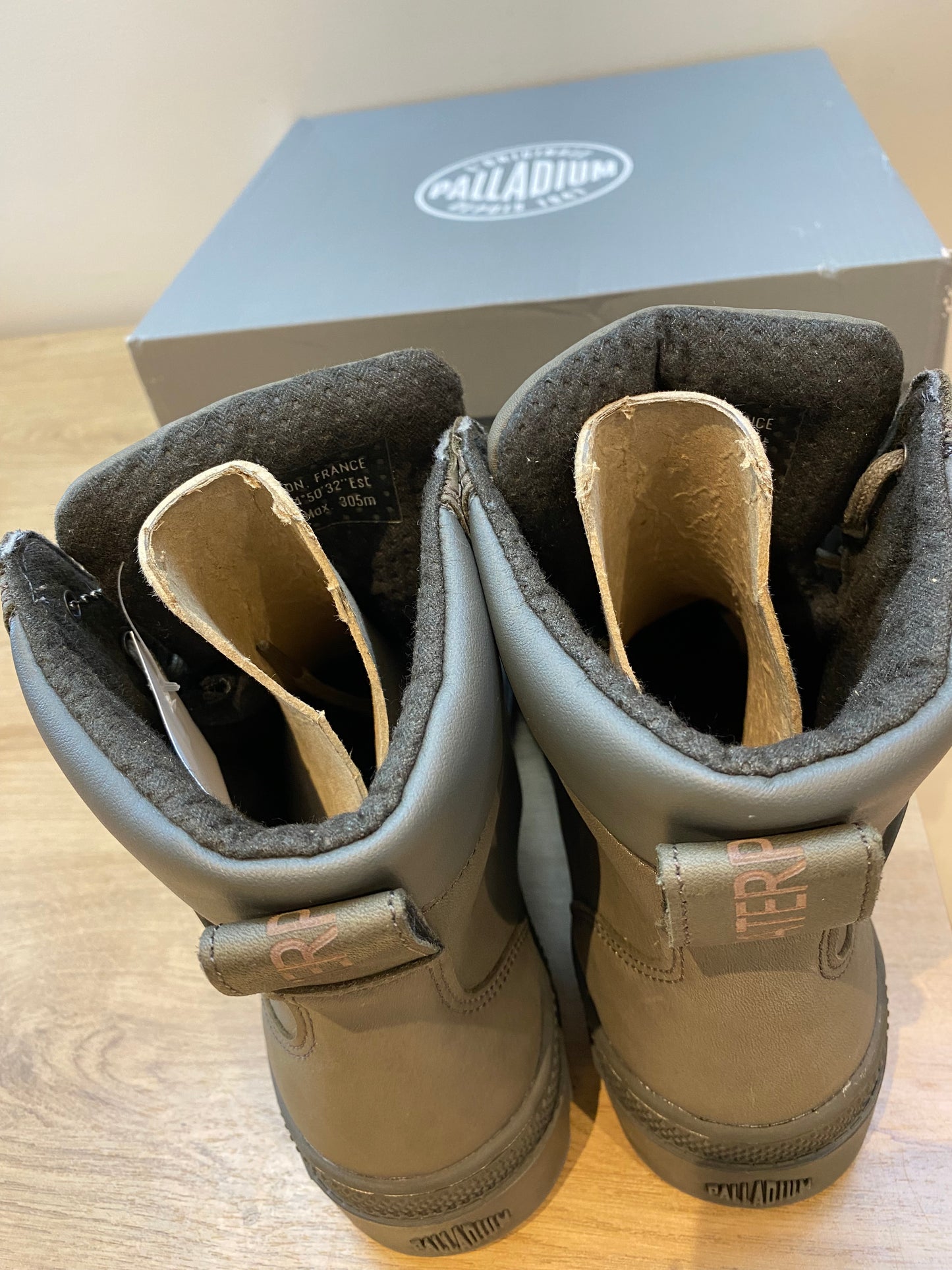 Palladium Pallabosse SC WP Leather Boots (Brand New) Grey - Size 8.5