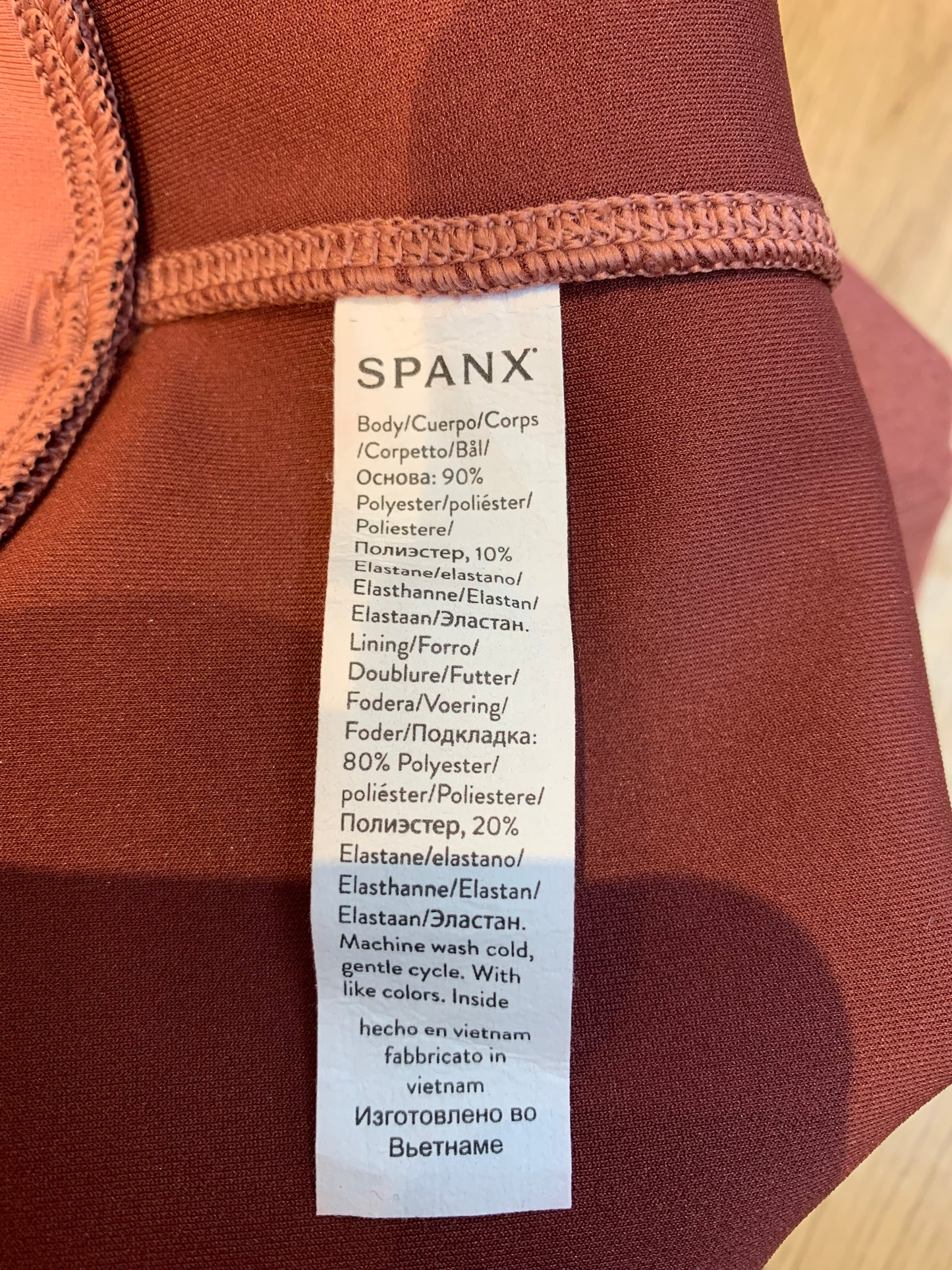 Spanx Faux Suede High Waisted Leggings Rich Rose - Women’s Petite Small