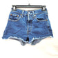 Levi's 501 Denim Women's Shorts Dark Washed - Size 24