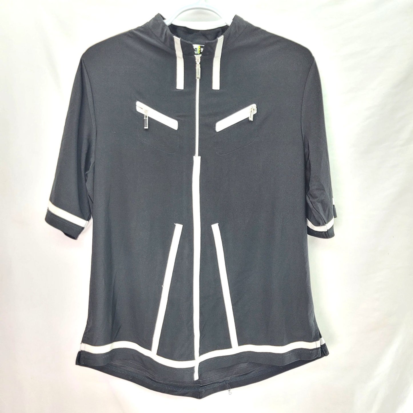 Jamie Sadock Women's Zip-up Shirt Black - XL
