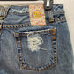 Miss Me Vintage Y2K Women's Patched Jeans Shorts Light Washed - 28