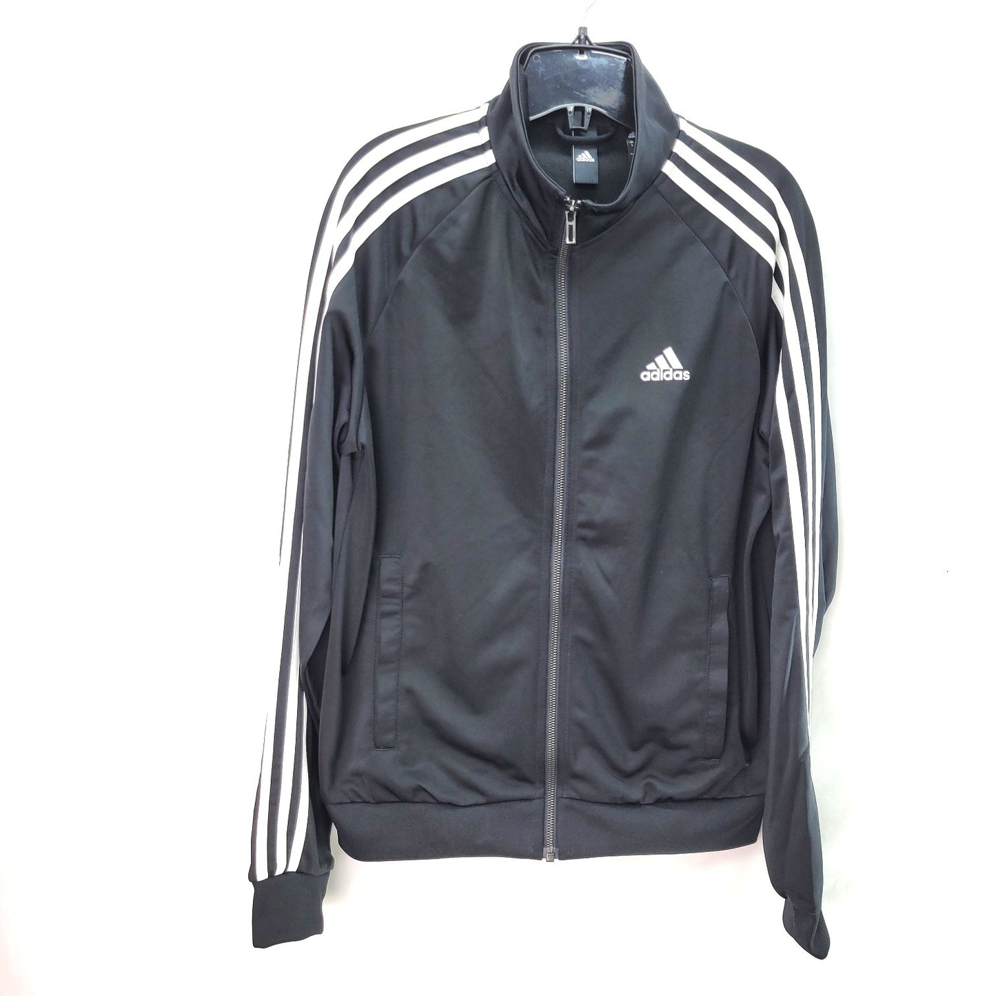 Adidas Men's Zip-Up Light Jacket Black/White - Small
