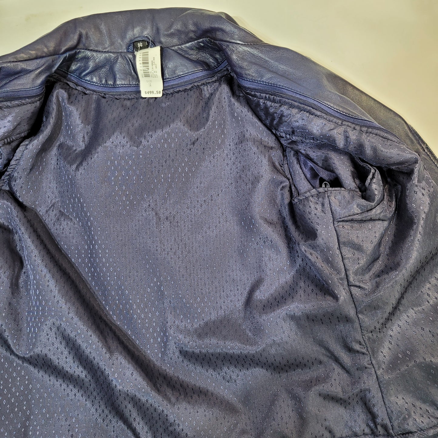 Boutique Of Leathers Women's Jacket Blue - Size 14