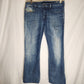 Diesel Zathan Straight Fit Jeans Denim Blue - Size 31 x 34