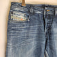 Diesel Zathan Straight Fit Jeans Denim Blue - Size 31 x 34