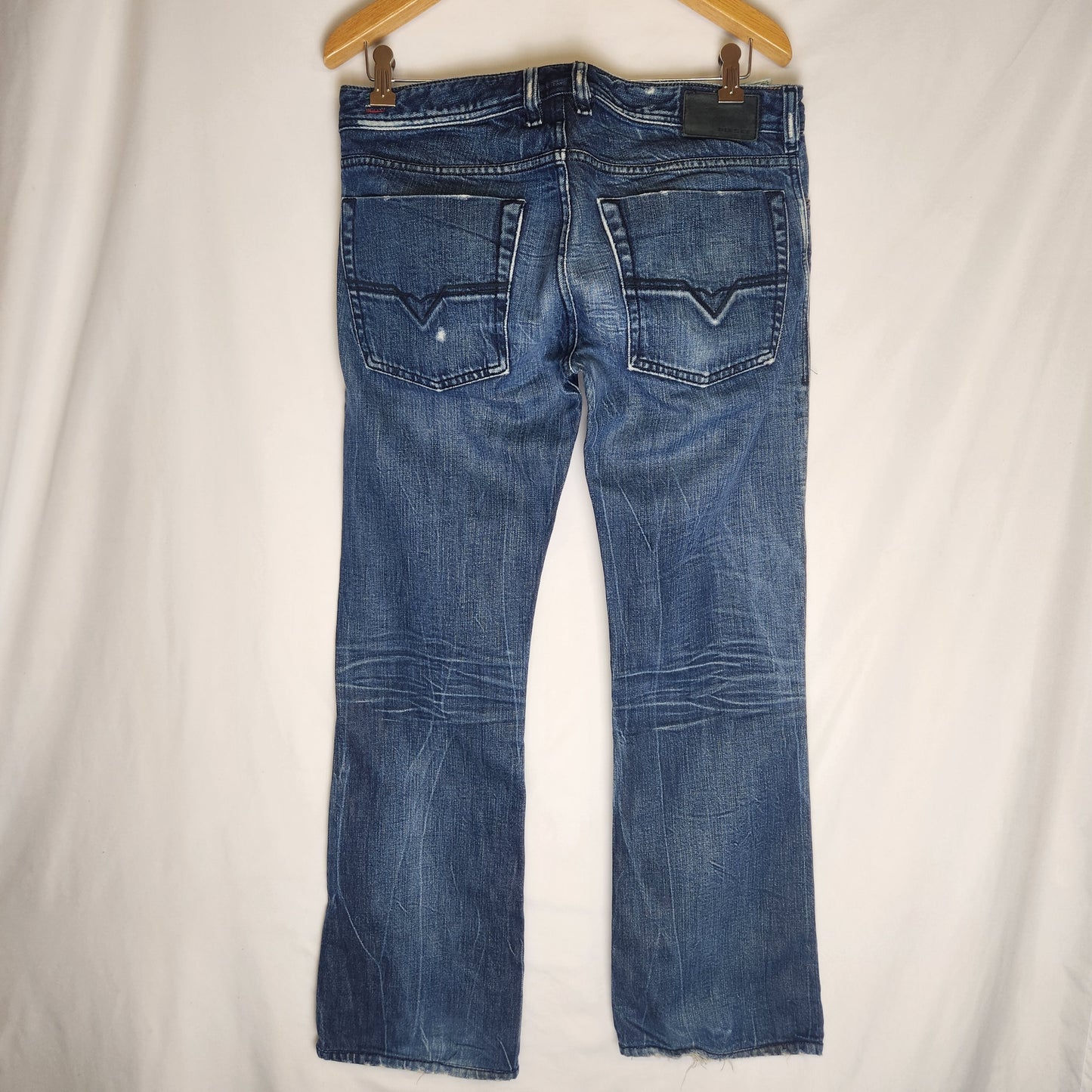 Diesel Zathan Straight Fit Jeans Denim Blue - Size 31 x 34