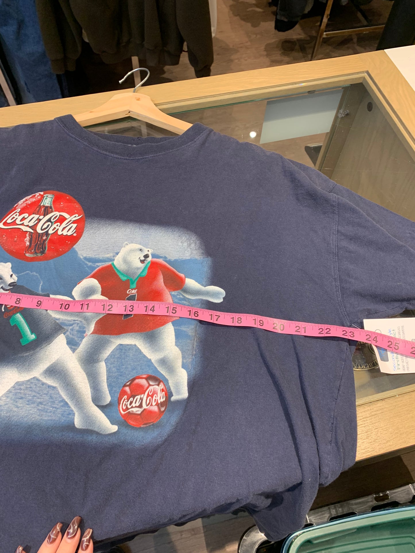 Coca Cola Vintage Polar Bear T-Shirt 1998 Black - Size XL