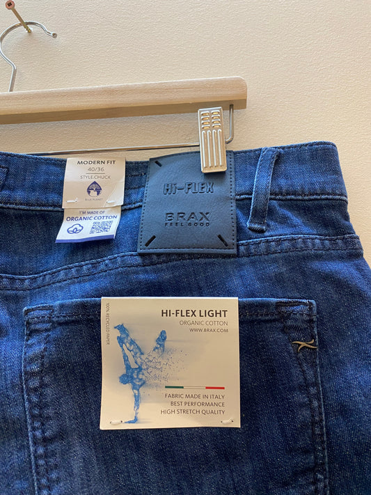 Brax Feel Good Chuck Modern High-Flex Light Fit Jeans - Size 40 × 36