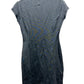 Guess Y2K Women's Midi Dress with Collar & Front Pocket Grey - Size Small