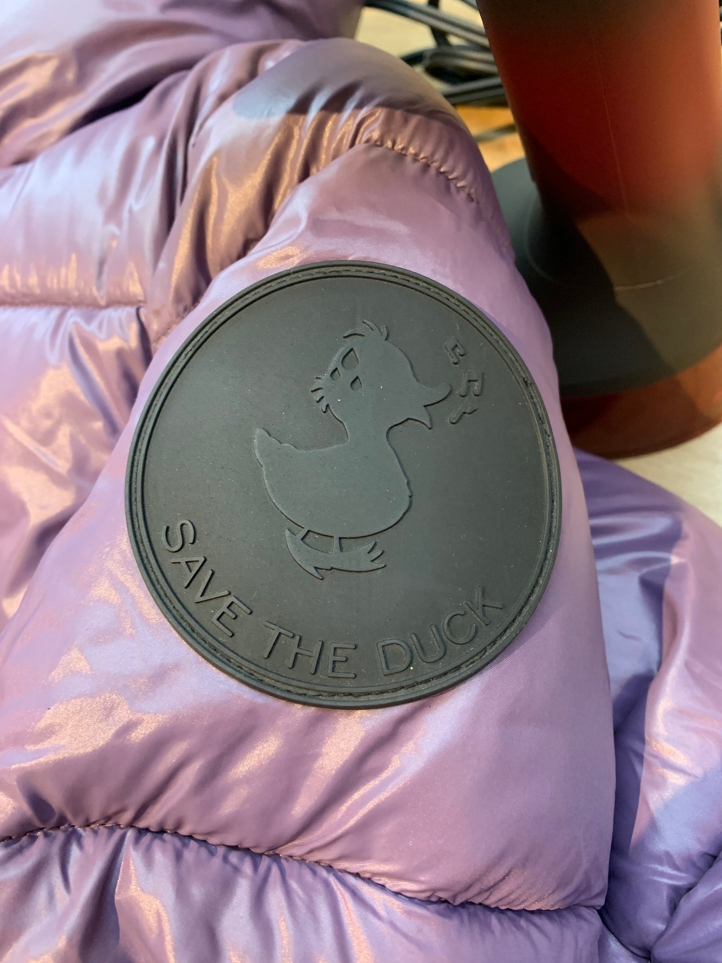 Save the Duck Puffer Jacket Purple - Women's Size XXS