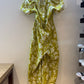 Anthropologie The Somerset Floral Jumpsuit Yellow - Size Medium