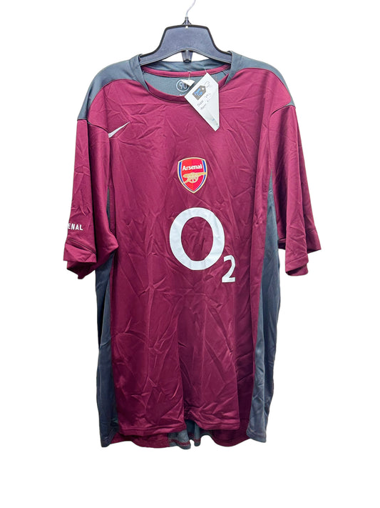 Nike Total 90 Arsenal Jersey Men's Half Sleeve T-Shirt Maroon - Size XXL