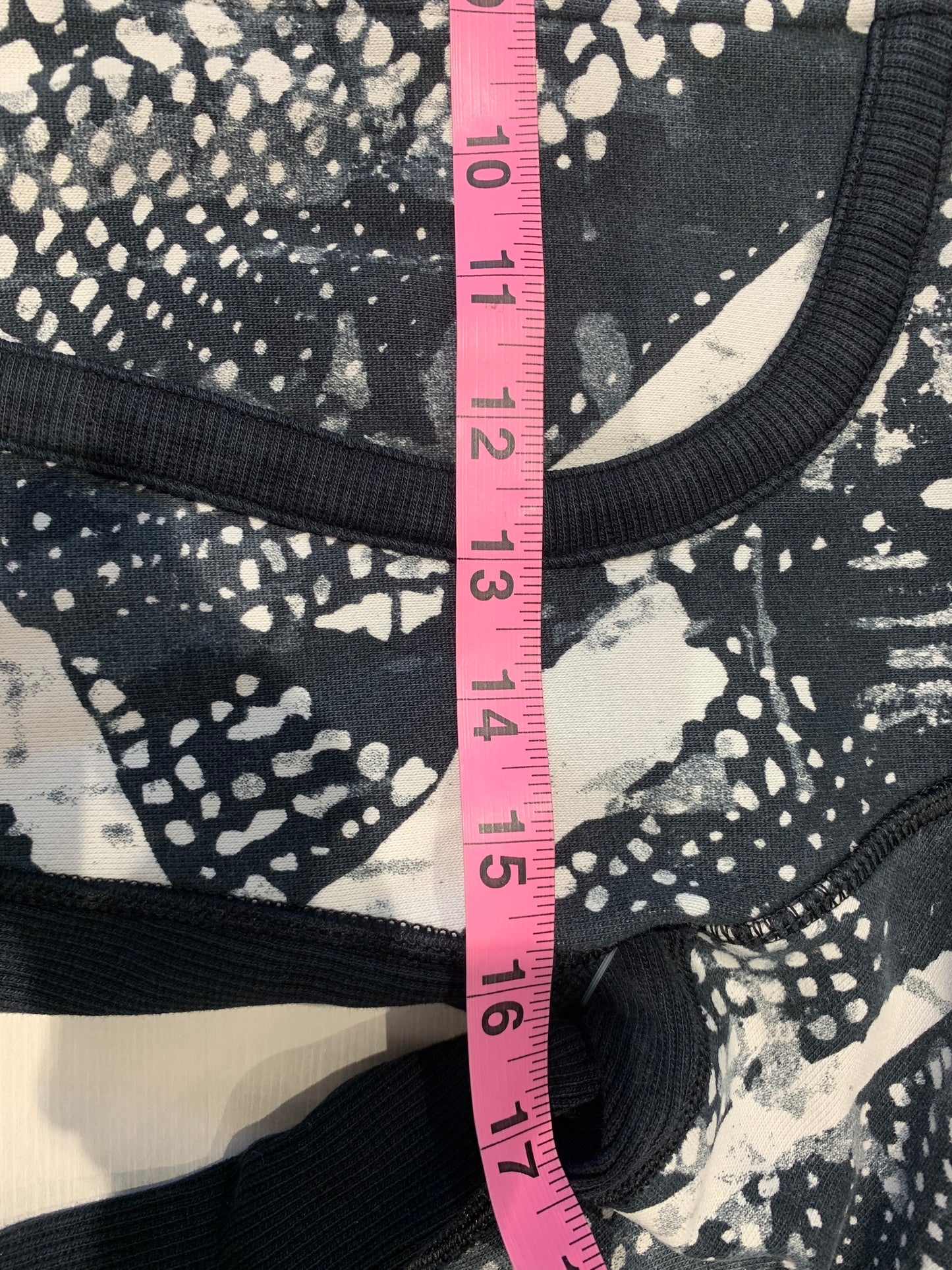 Lululemon Splash Scuba Hoodie Jacket Black White Paint - Women's Size 8