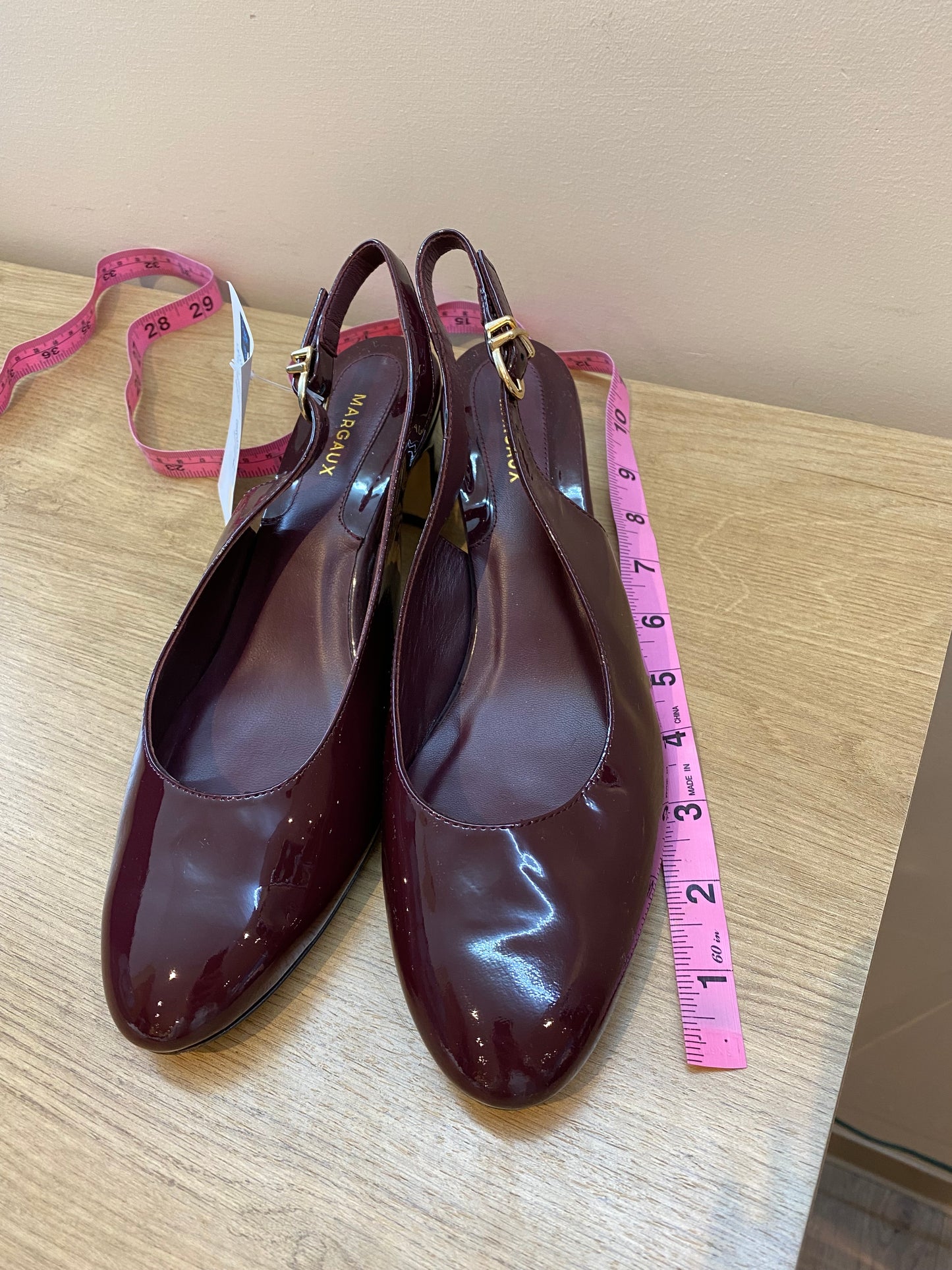 Margaux Cluny Slingback Sandals Burgundy - Size 7.5