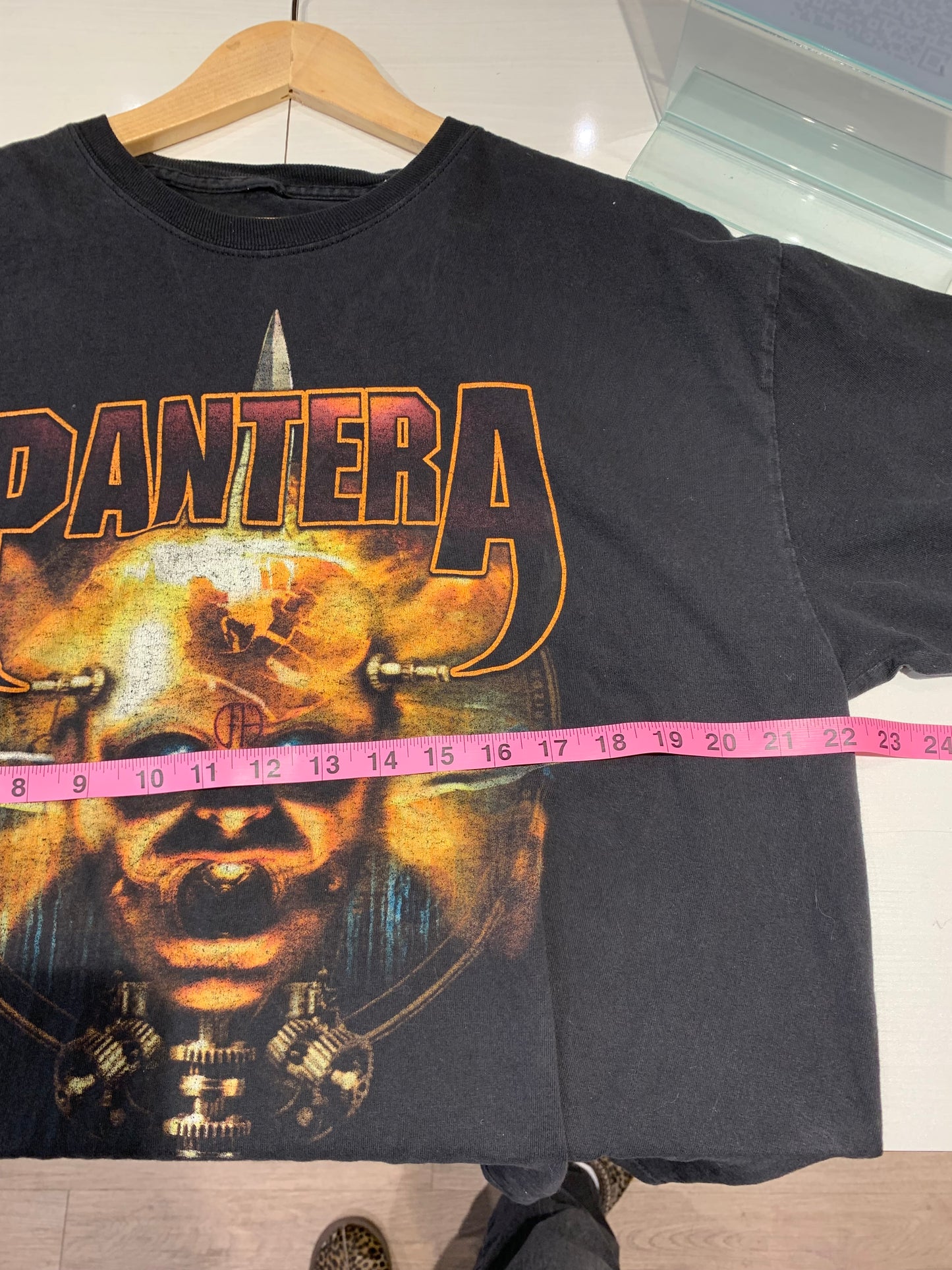 Pantera Vintage Shirt 90's Metal Black Double Sided - Men's XL