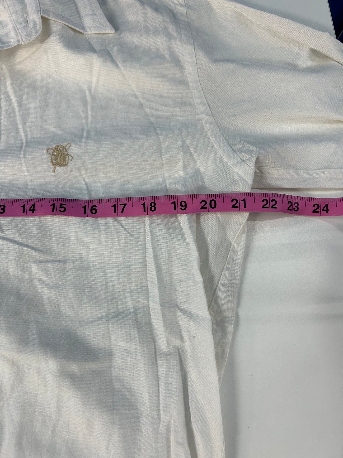 Chaps - Ralph Lauren 1980s Long Sleeve Button Up Shirt White - Size S