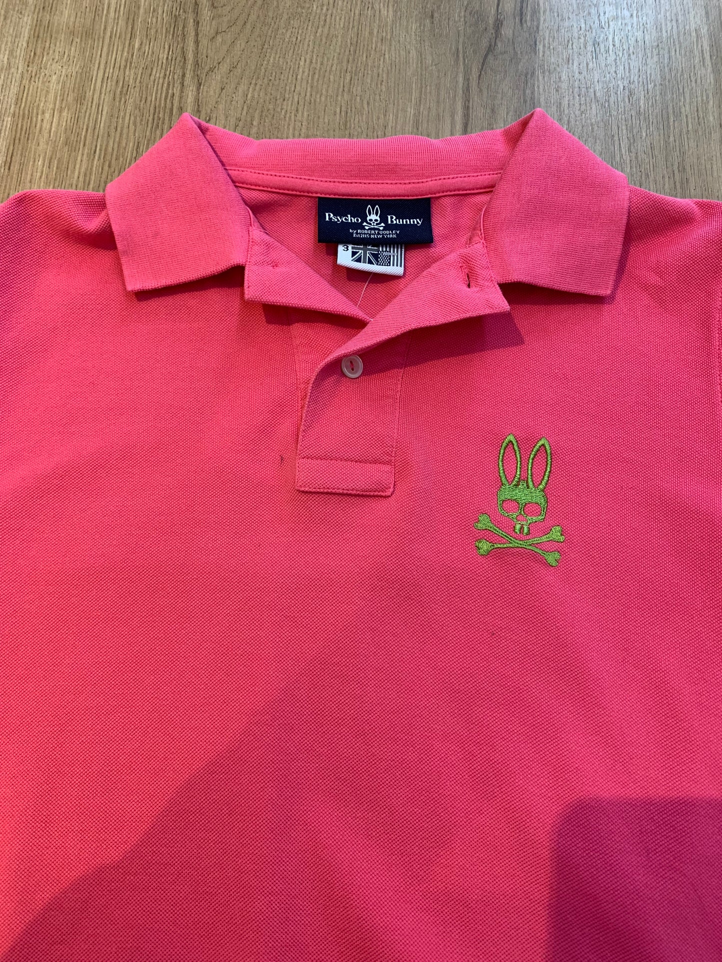 Psycho Bunny Men’s Polo Shirt Pink - Size (UK) 3/(US) XS