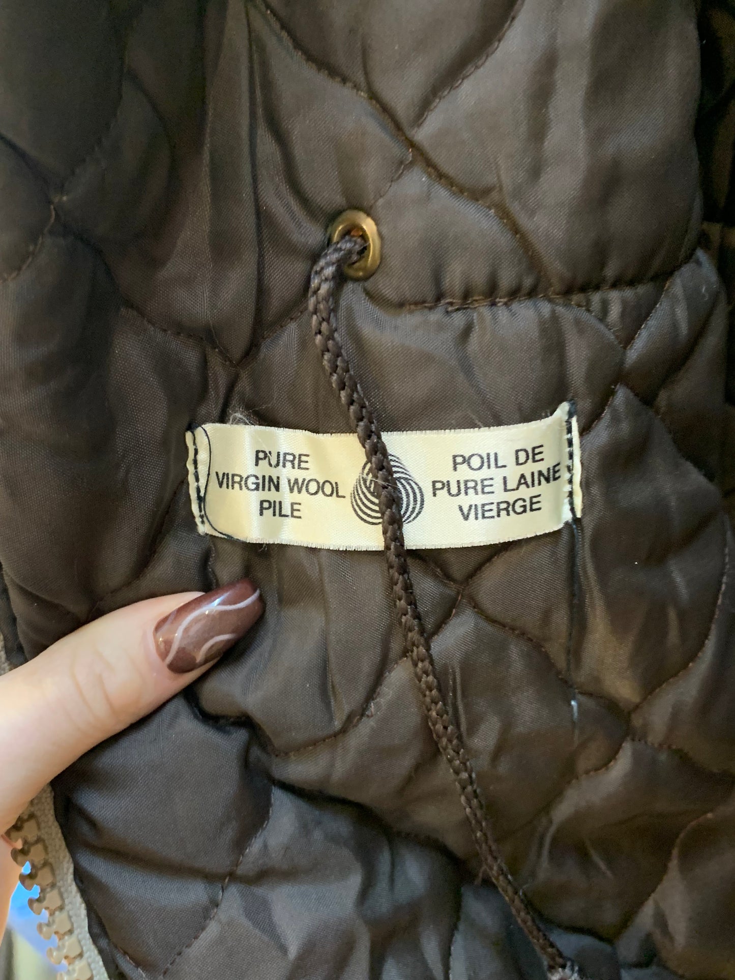 Northern Sun Vintage Gemini with Fur Hood Trim Inuit Eskimo Parka Coat - Large