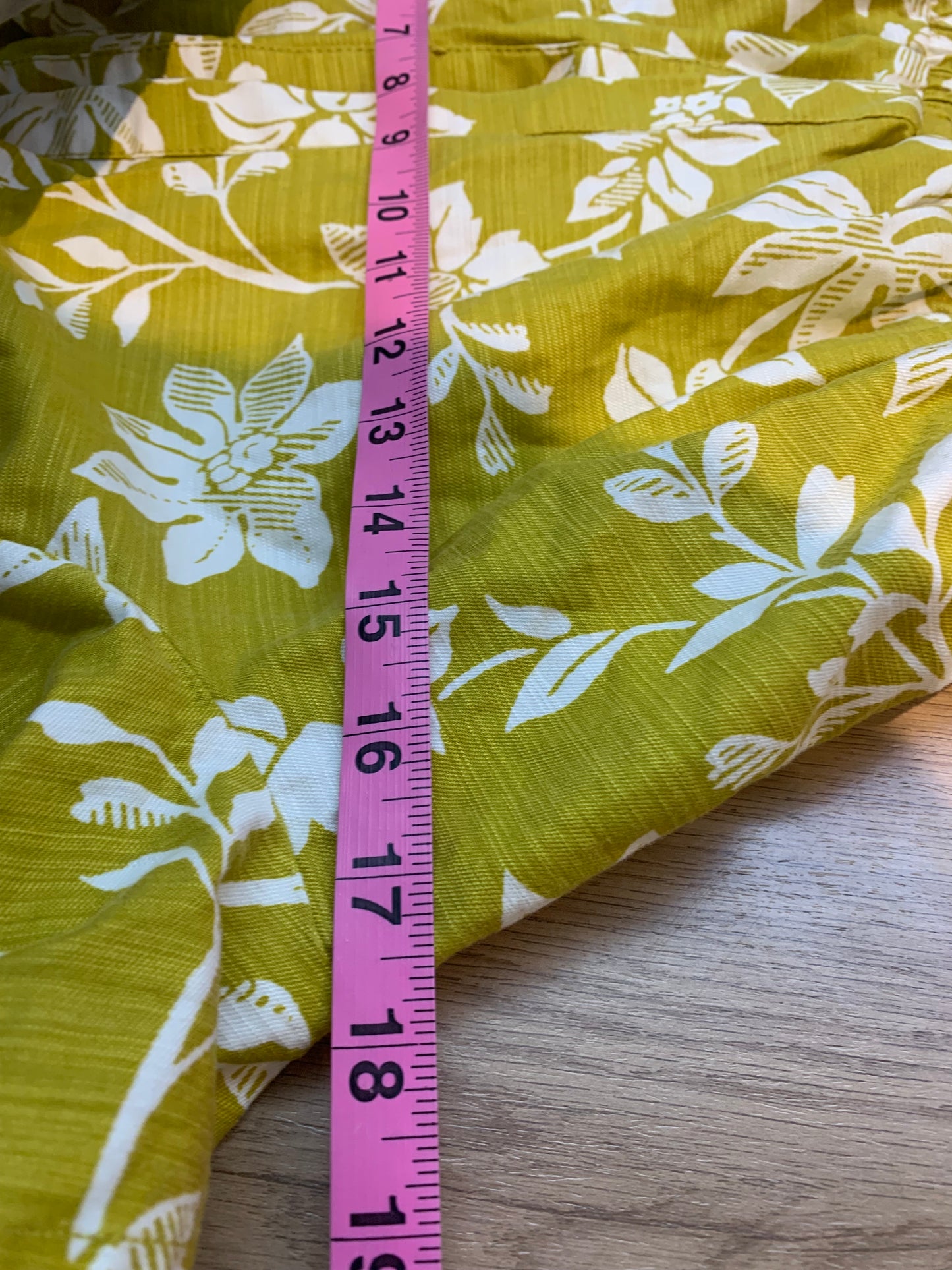 Anthropologie The Somerset Floral Jumpsuit Yellow - Size Medium