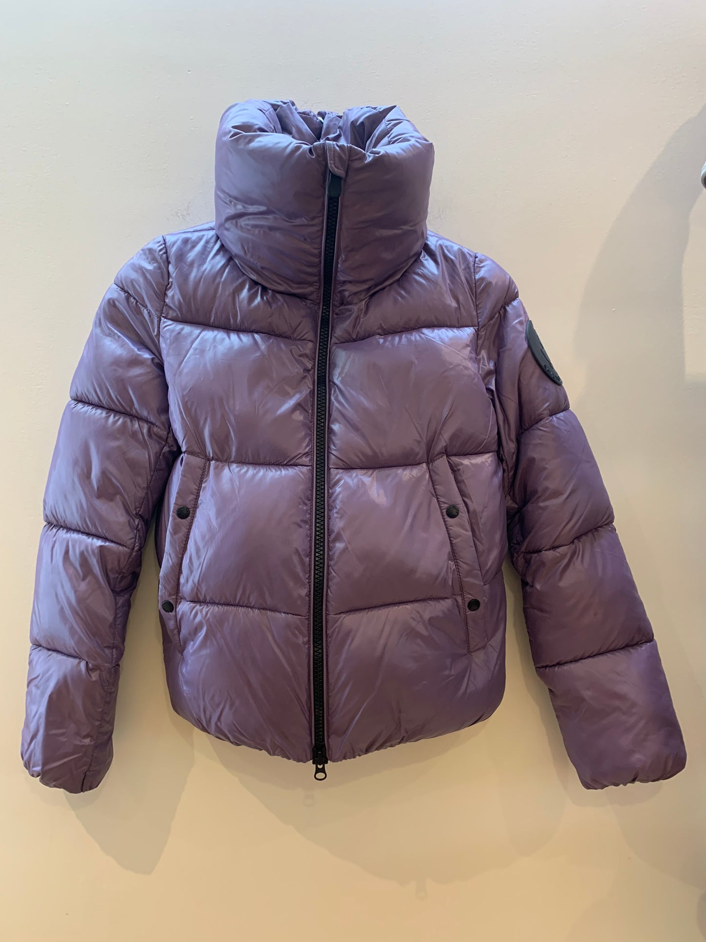 Save the Duck Puffer Jacket Purple - Women's Size XXS
