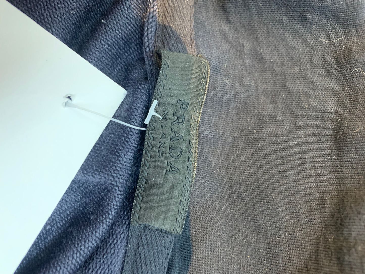 Prada Zip Up Jacket Navy Blue - Size Medium