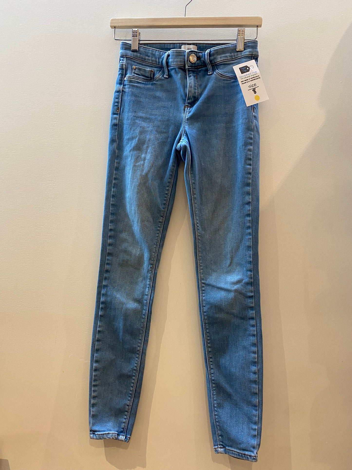 River Island Molly Denim Jeans Blue - Women's Size 8