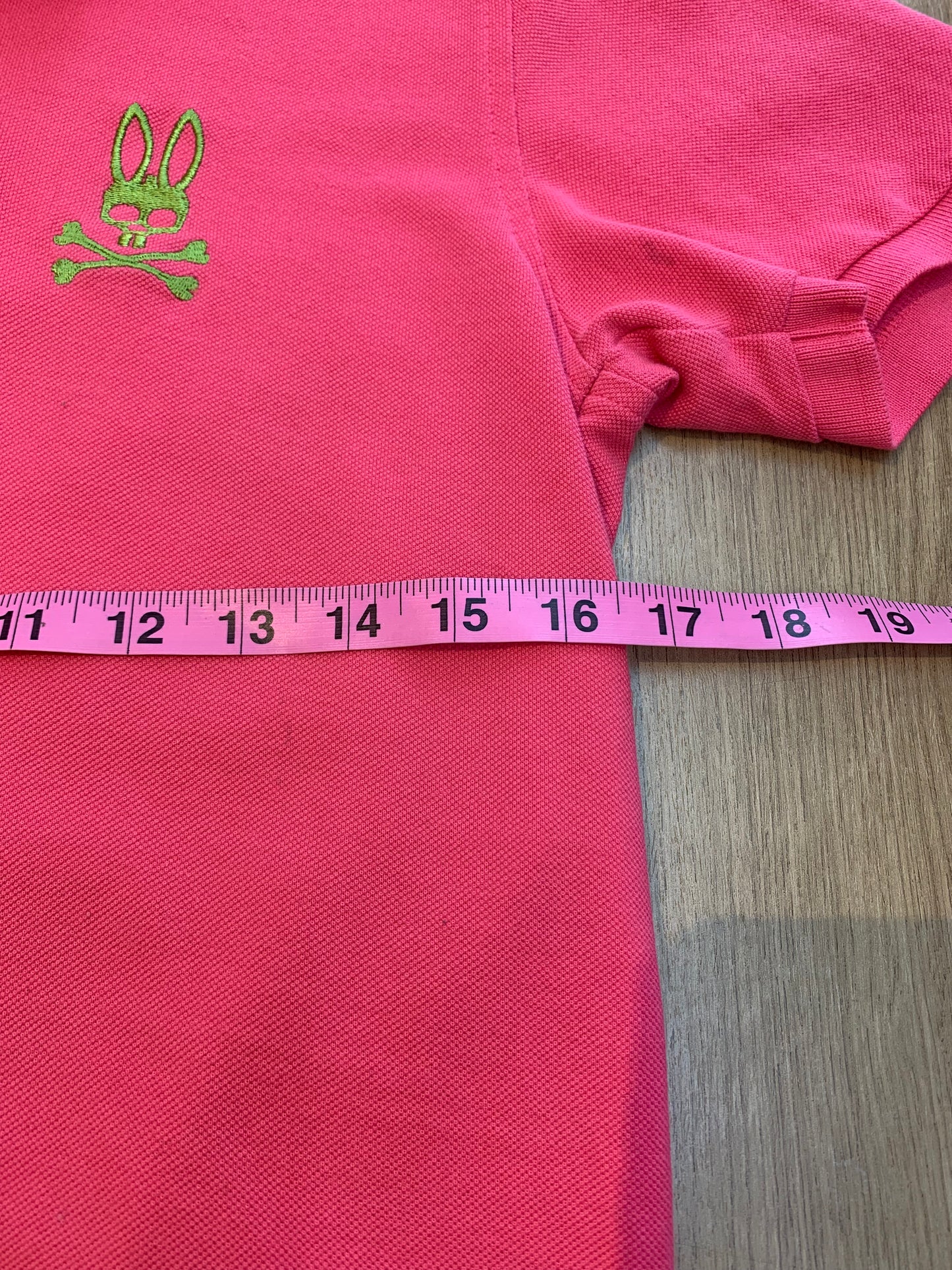 Psycho Bunny Men’s Polo Shirt Pink - Size (UK) 3/(US) XS