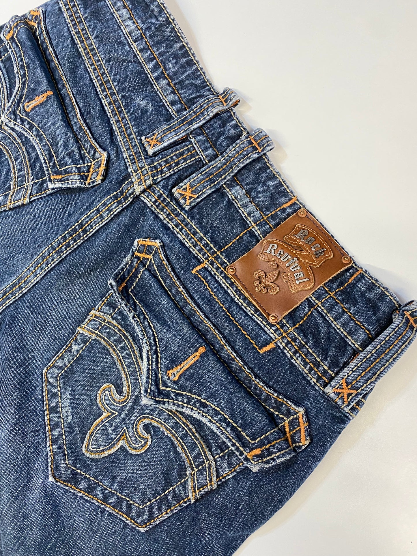 Rock Revival Bootcut Men’s Denim Jeans "Mick" Blue - Size 34