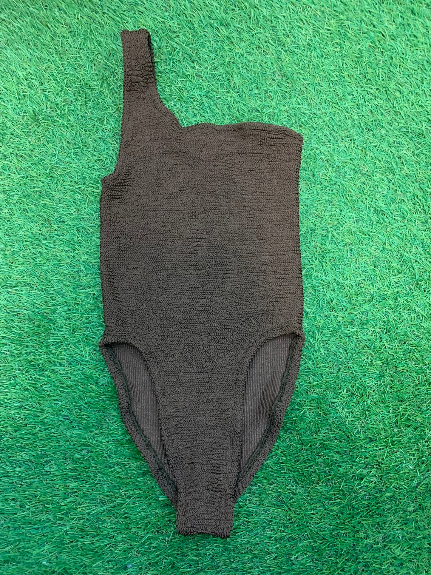 Hunza G Nancy Swim One Shoulder One Piece Swimsuit - One Size