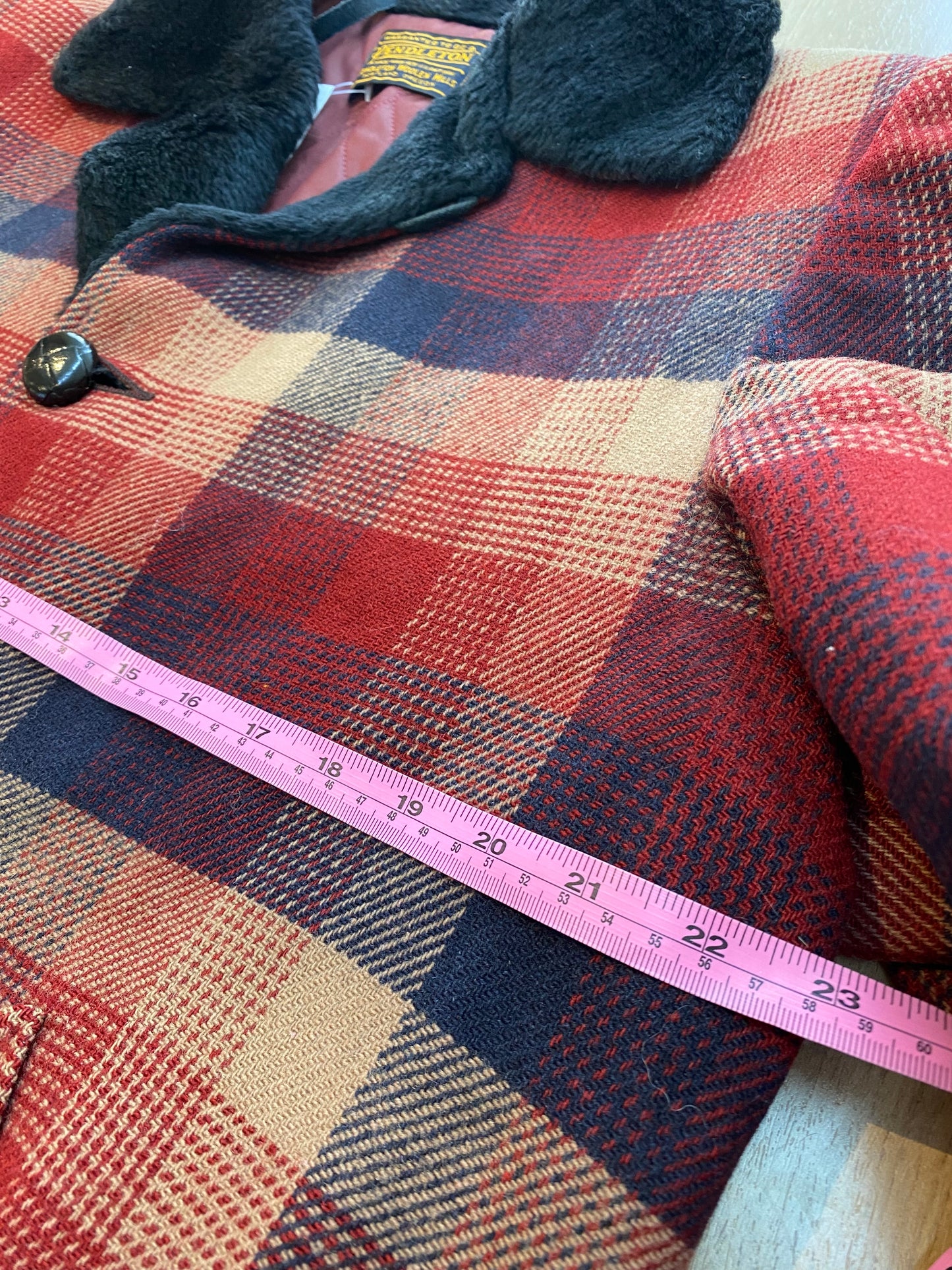 Pendleton Vintage Wool Plaid Jacket Multicolor - Men's Size Large