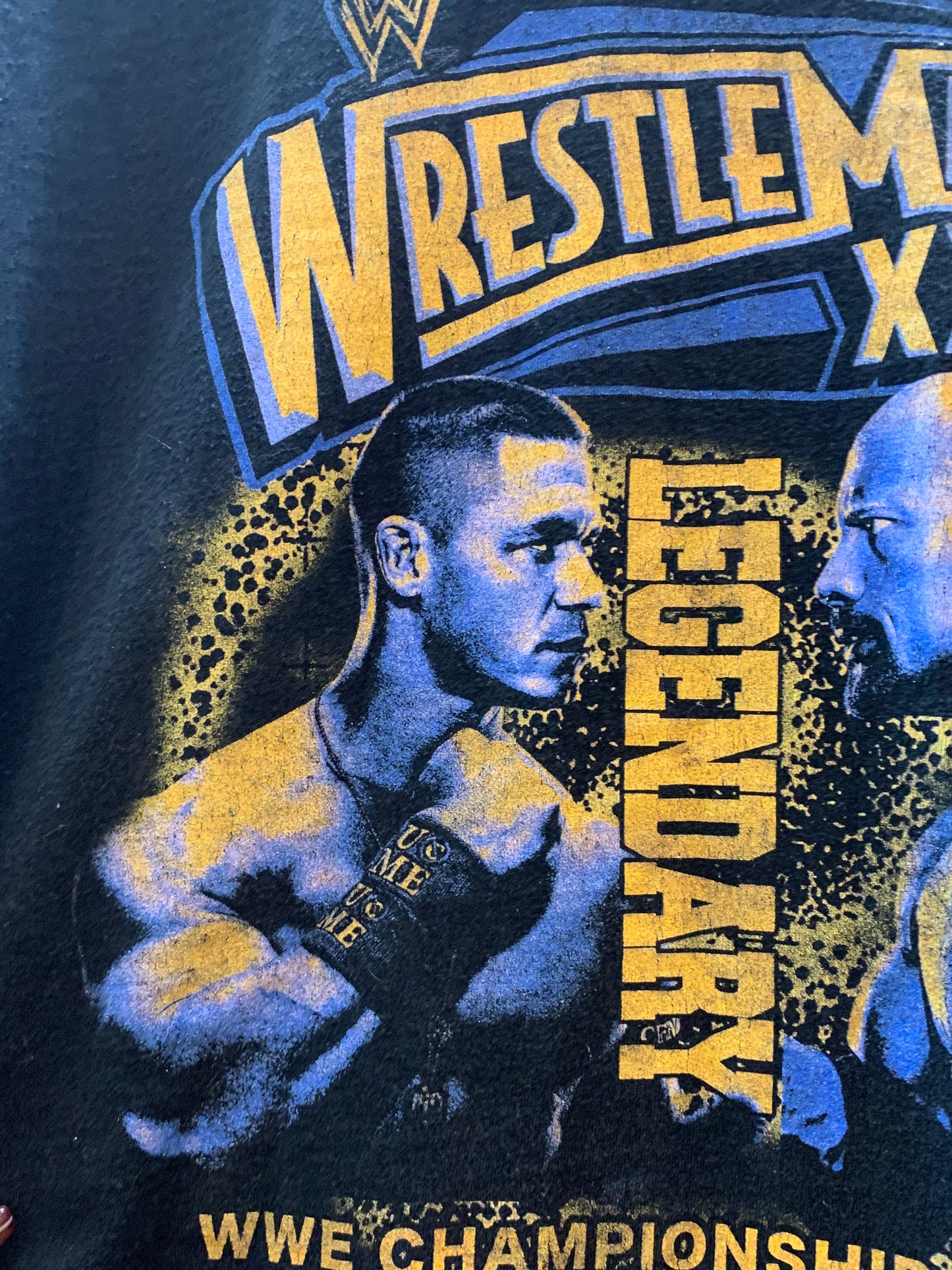 WWE Wrestlemania 2012 (Rare) Cena VS the Rock T-Shirt - Size Medium