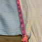 Peter Millar Striped Dress Shirt 100% Cotton Blue/White - Size 16/Large