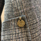 Maison Scotch Tweed Plaid Blazer - Size 2
