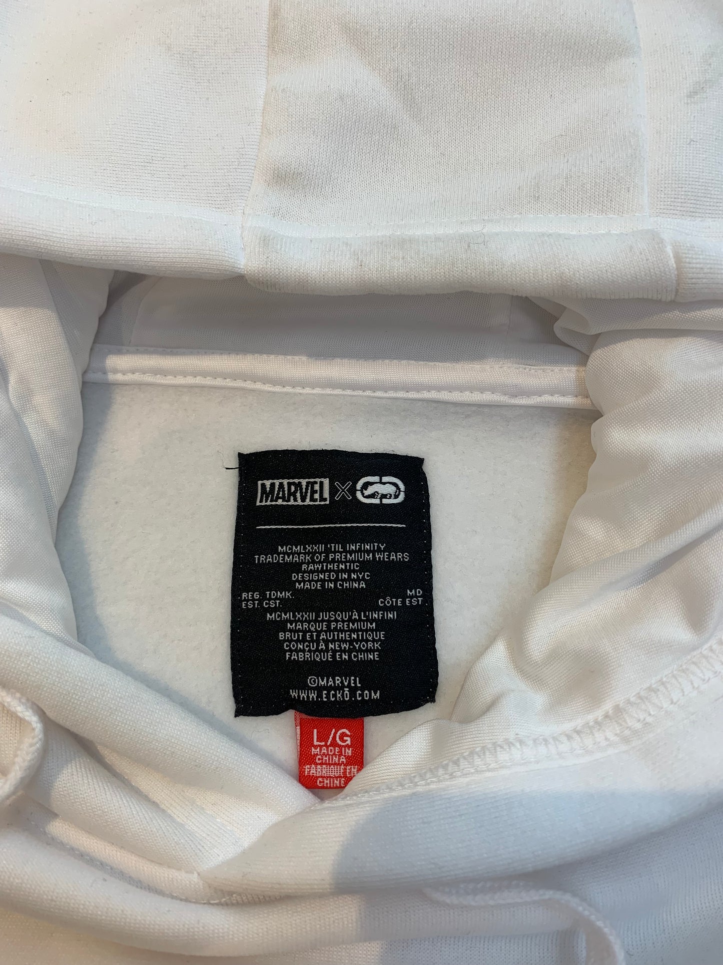 Marvel Echo Hoodie White - Size Large