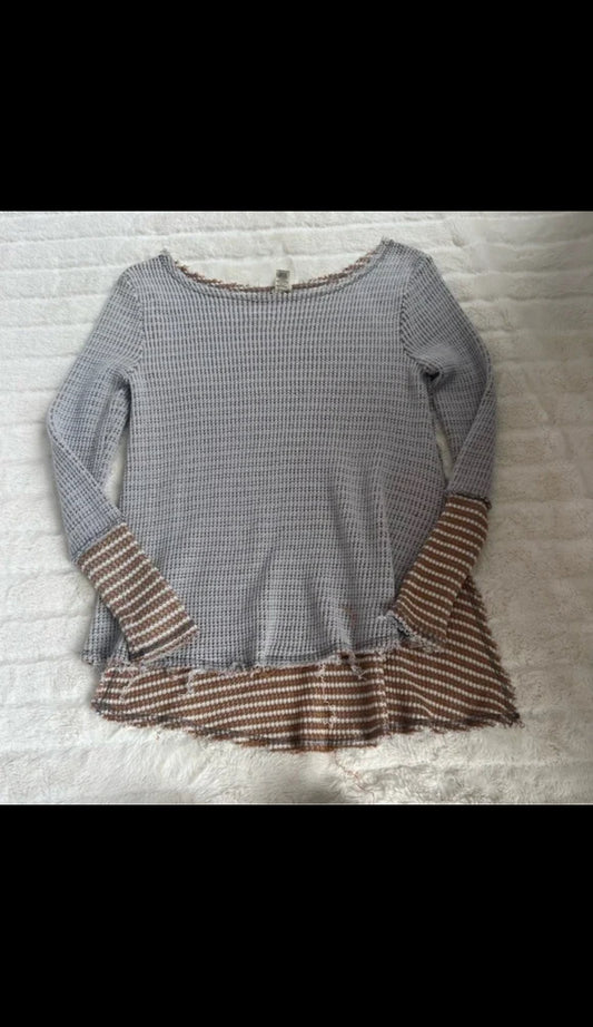 Gimmicks Knitted Women’s Long Sleeve Top Grey - Size Large