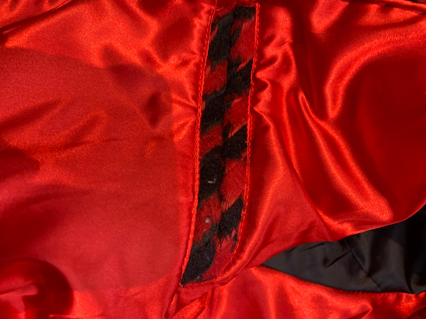 Baby Phat Houndstooth Zip Up Jacket Red/Black - Size Small