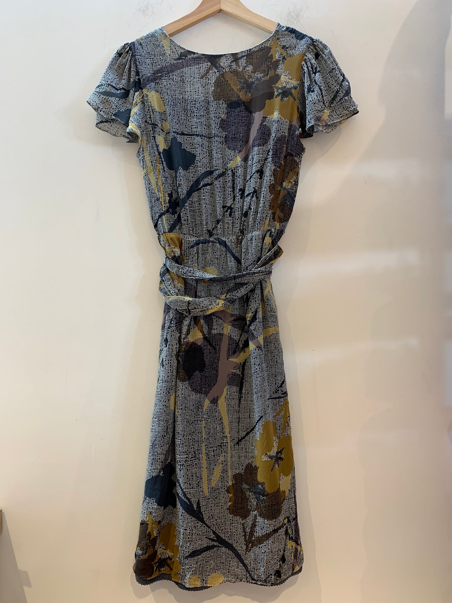 Maeve Anthropologie A Line Short Sleeve Belted Brown Dress - Women’s Size 2