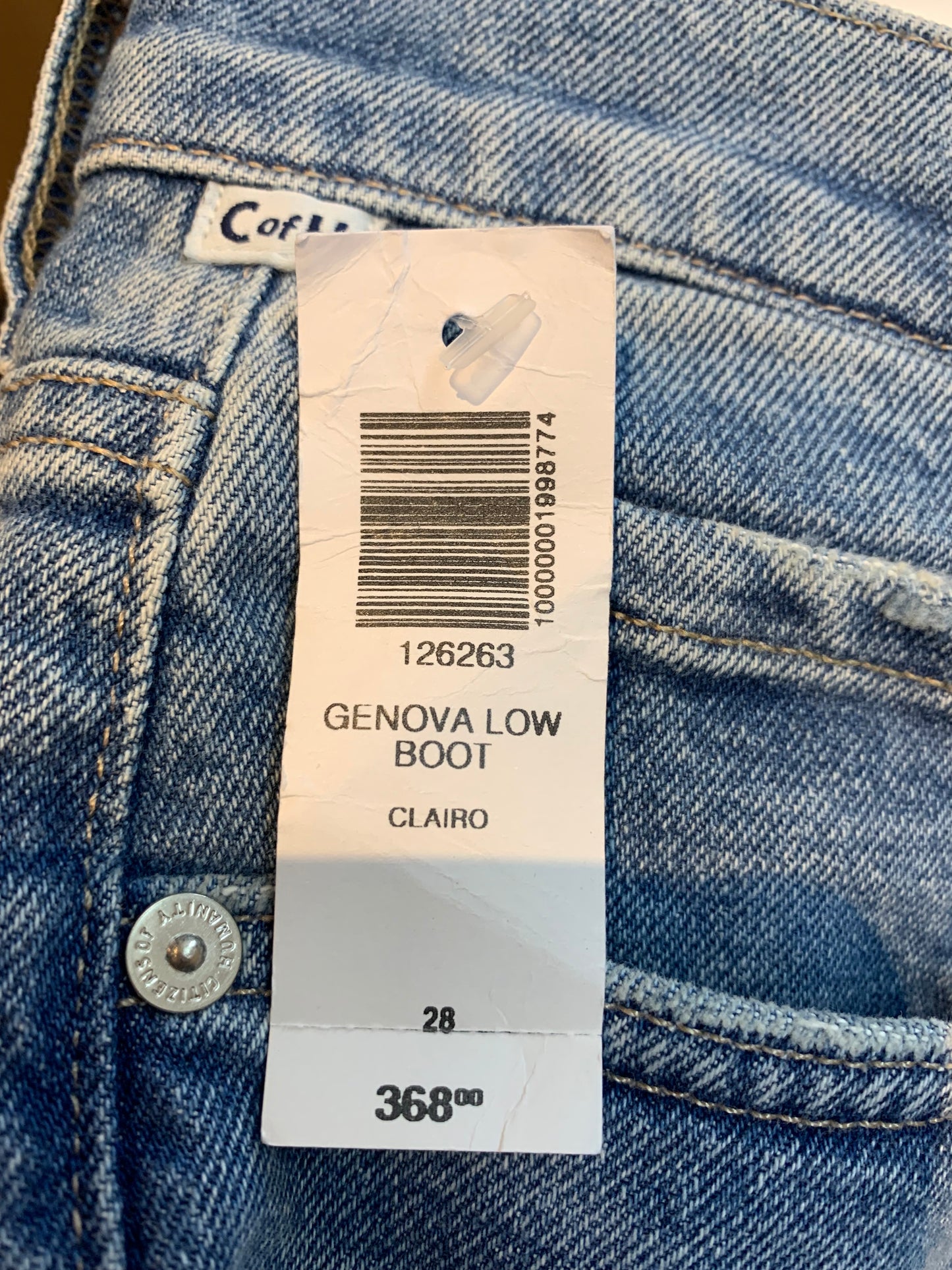 Citizens of Humanity Genova Low Rise Bootcut Jeans BNWT - Size 28