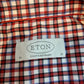 Eton Plaid Dress Shirt Red - Men's Size 41 Contemporary 16